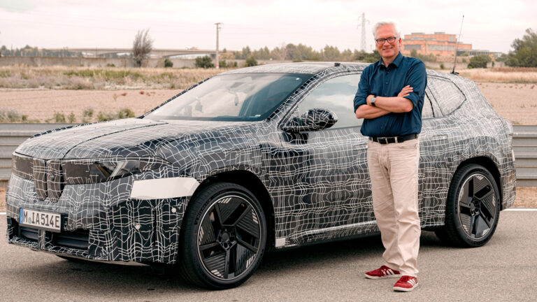 BMW iX3 und Dirk Kunde in Miramas