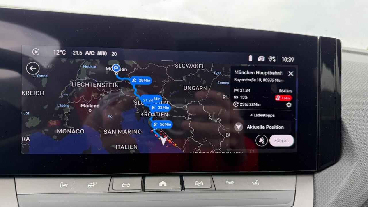 Opel Astra Sports Tourer Routenplanung