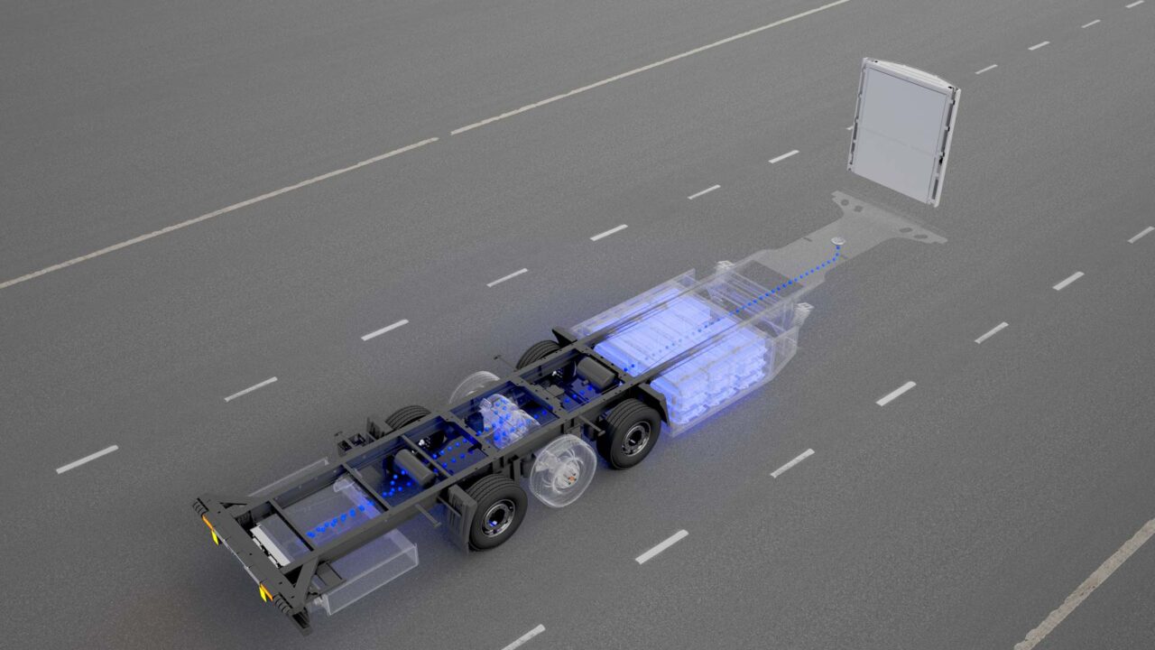 Rendering des Aufliegers von Trailer Dynamics